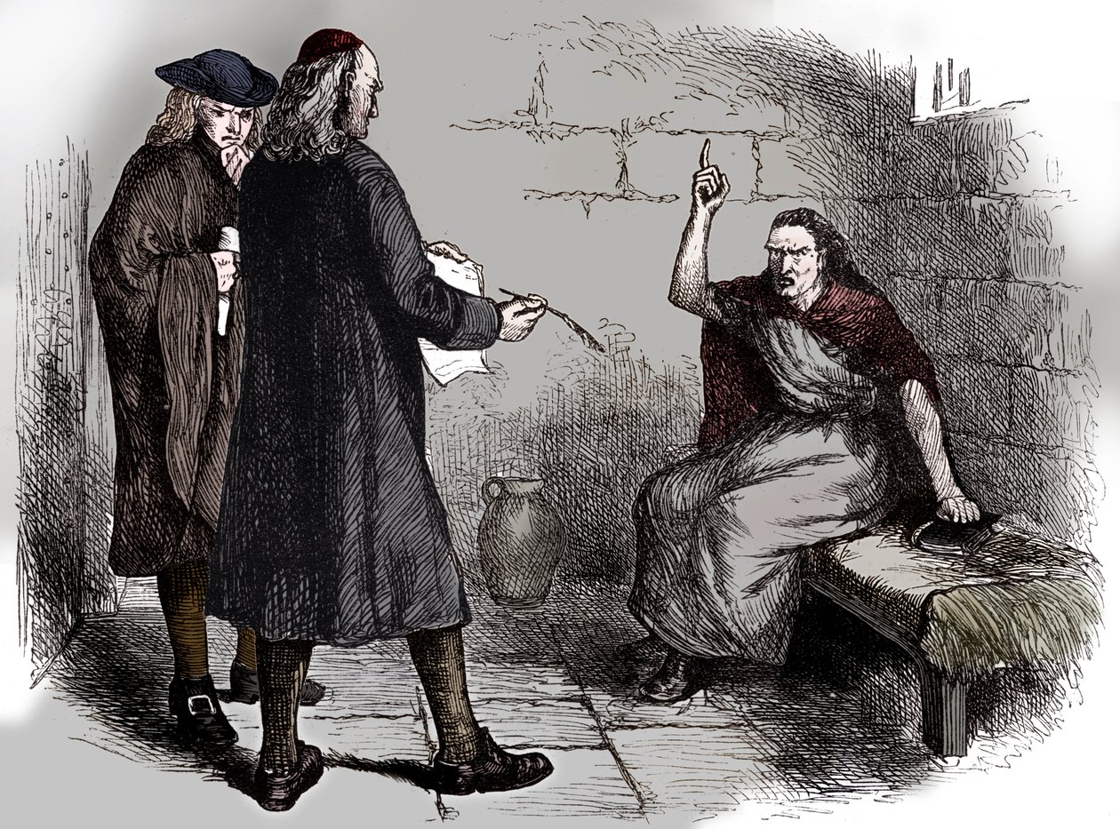 Martha Corey und ihre Ankläger, Salem, Massachusetts, ca. 1692 von Unbekannt