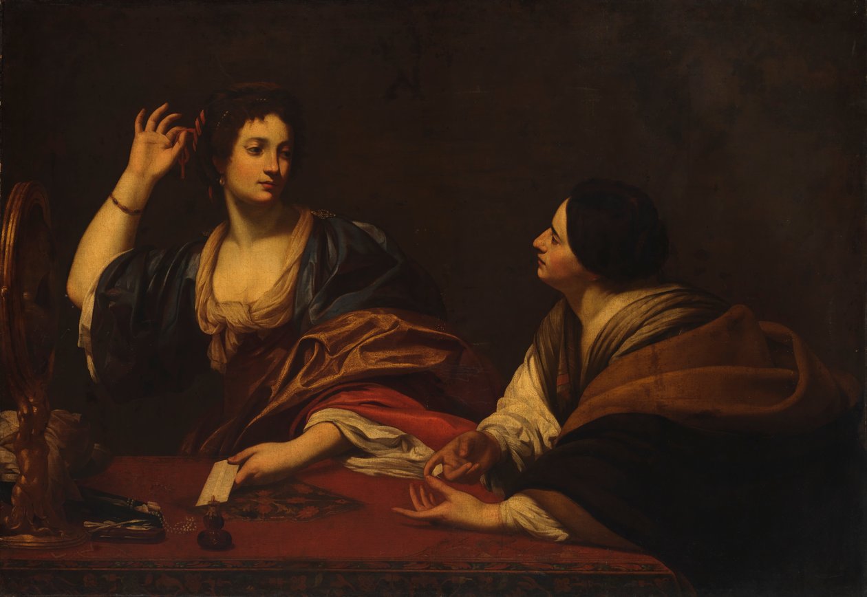 Martha tadelt ihre eitle Schwester Maria Magdalena, 17. Jahrhundert von Unbekannt