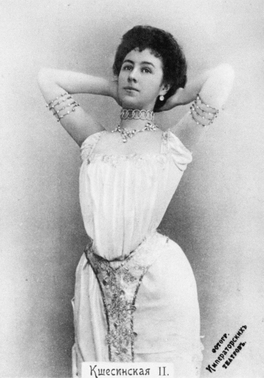 Matilda Kschessinska als Prinzessin Aspicia im Ballett Die Tochter des Pharaos von Unbekannt