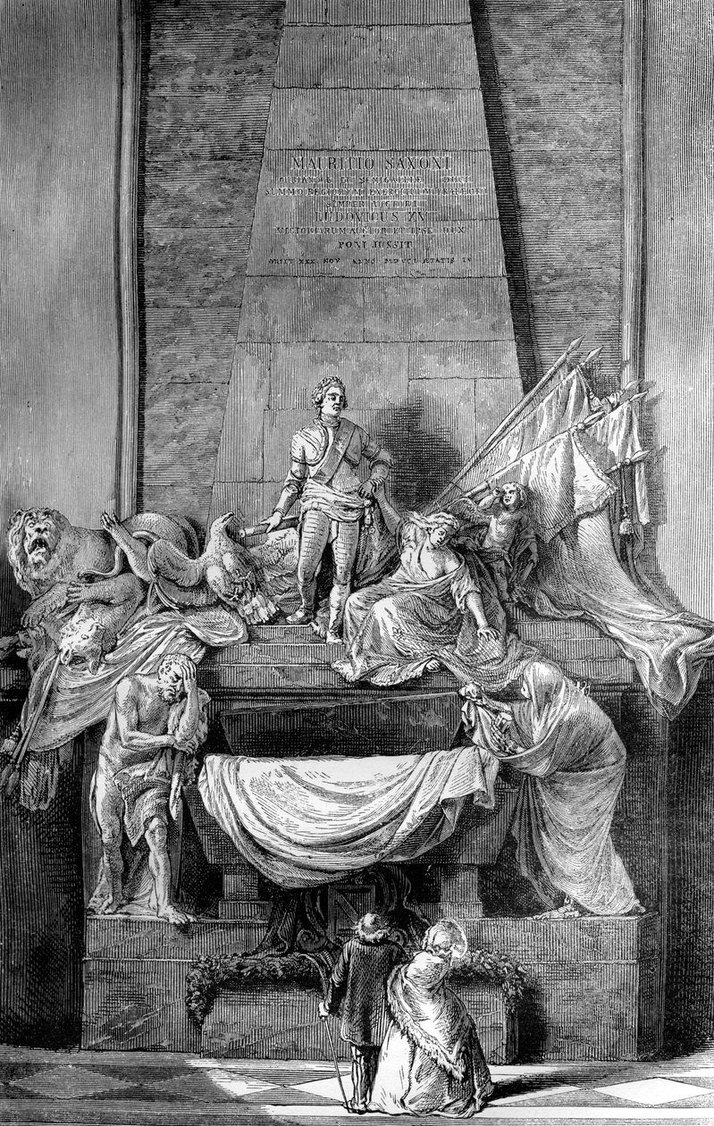 Mausoleum von Marschall de Saxe, Kirche St. Thomas, Straßburg, Frankreich, 1882-1884 von Unbekannt
