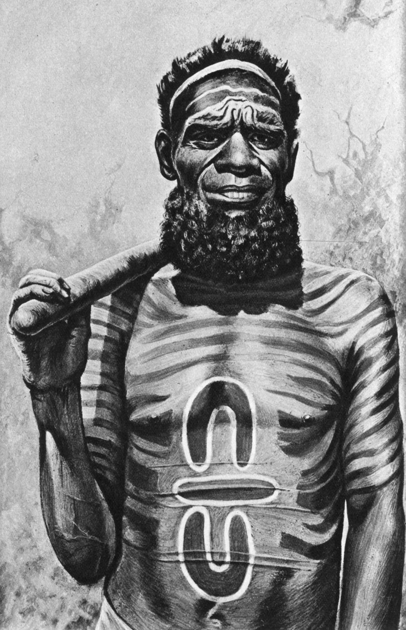 Medizinmann der Worgaia, Zentralaustralien, 1922 von Unbekannt