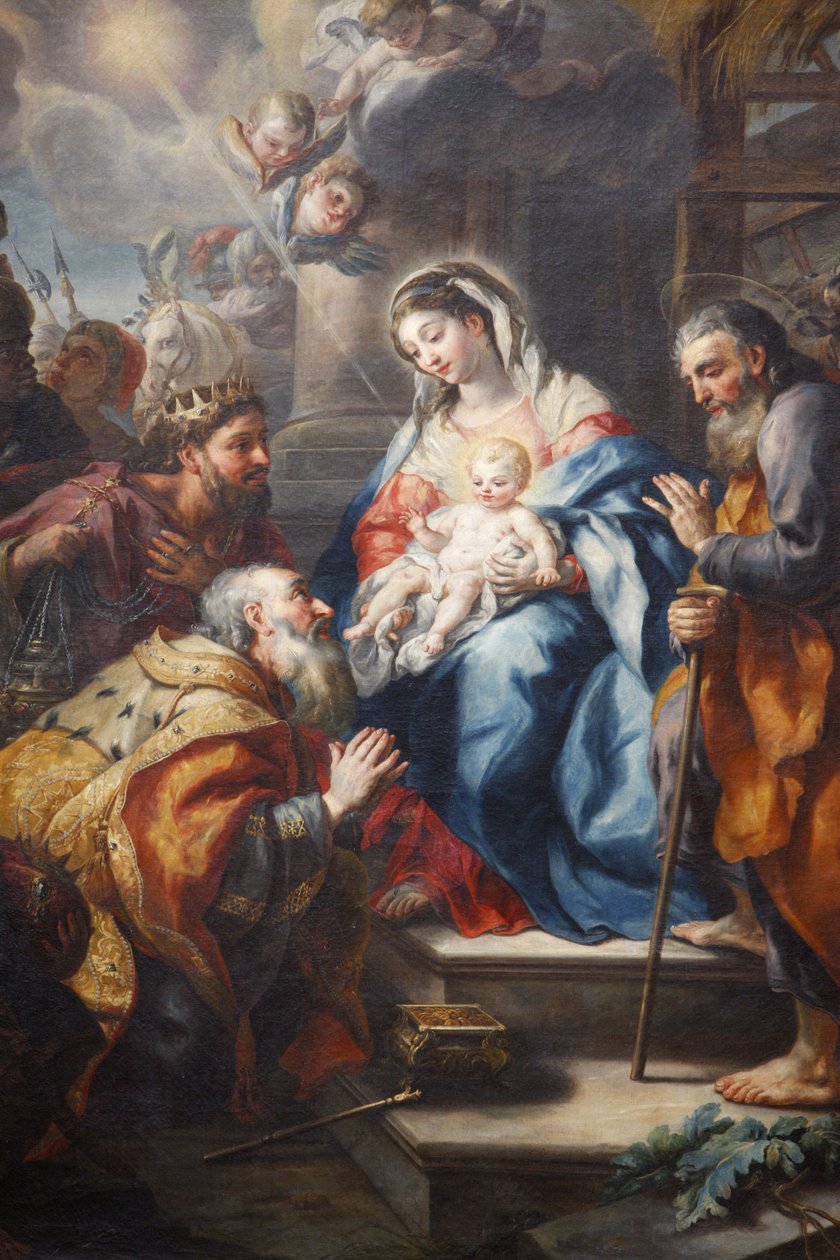 Stift Melk. Die Anbetung der Heiligen Drei Könige von J.M. Rottmayr von Unbekannt