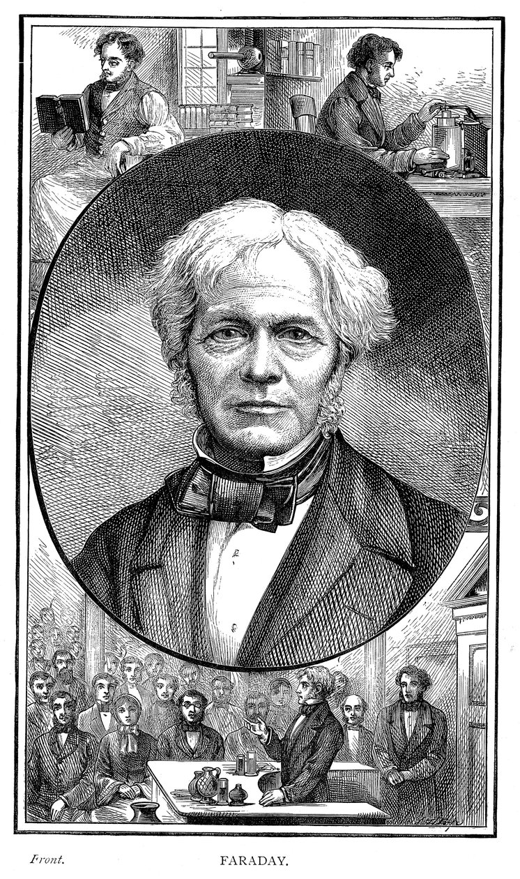 Michael Faraday, britischer Physiker und Chemiker, 1881 von Unbekannt
