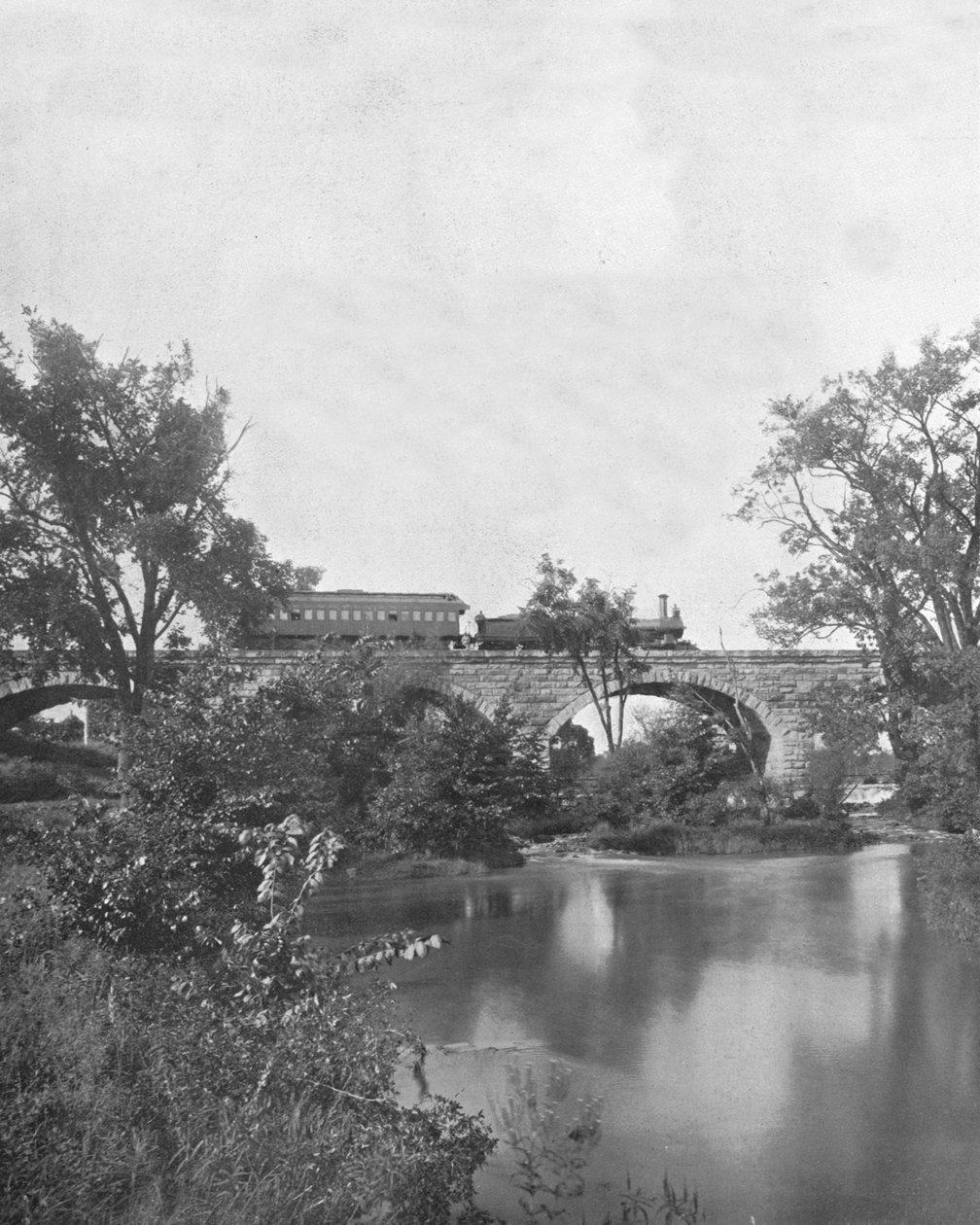 Mill Creek Brücke, Pennsylvania Railroad, USA, ca. 1900 von Unbekannt