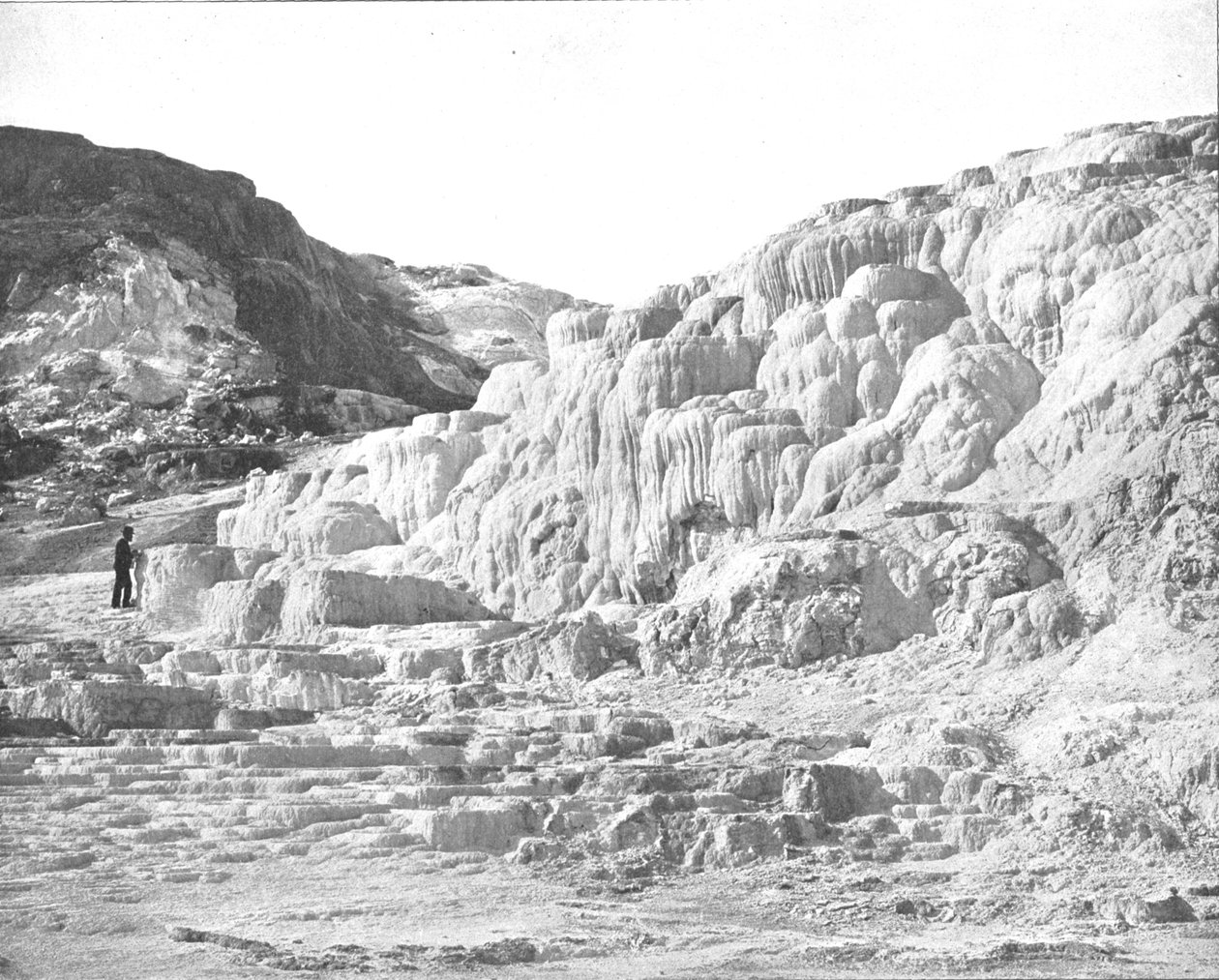 Minerva-Terrasse, Yellowstone Park, USA, um 1900 von Unbekannt