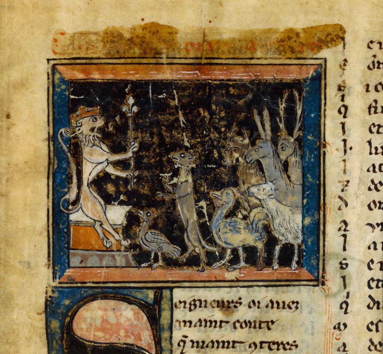 Miniatur aus Le Roman de Renart von Unbekannt
