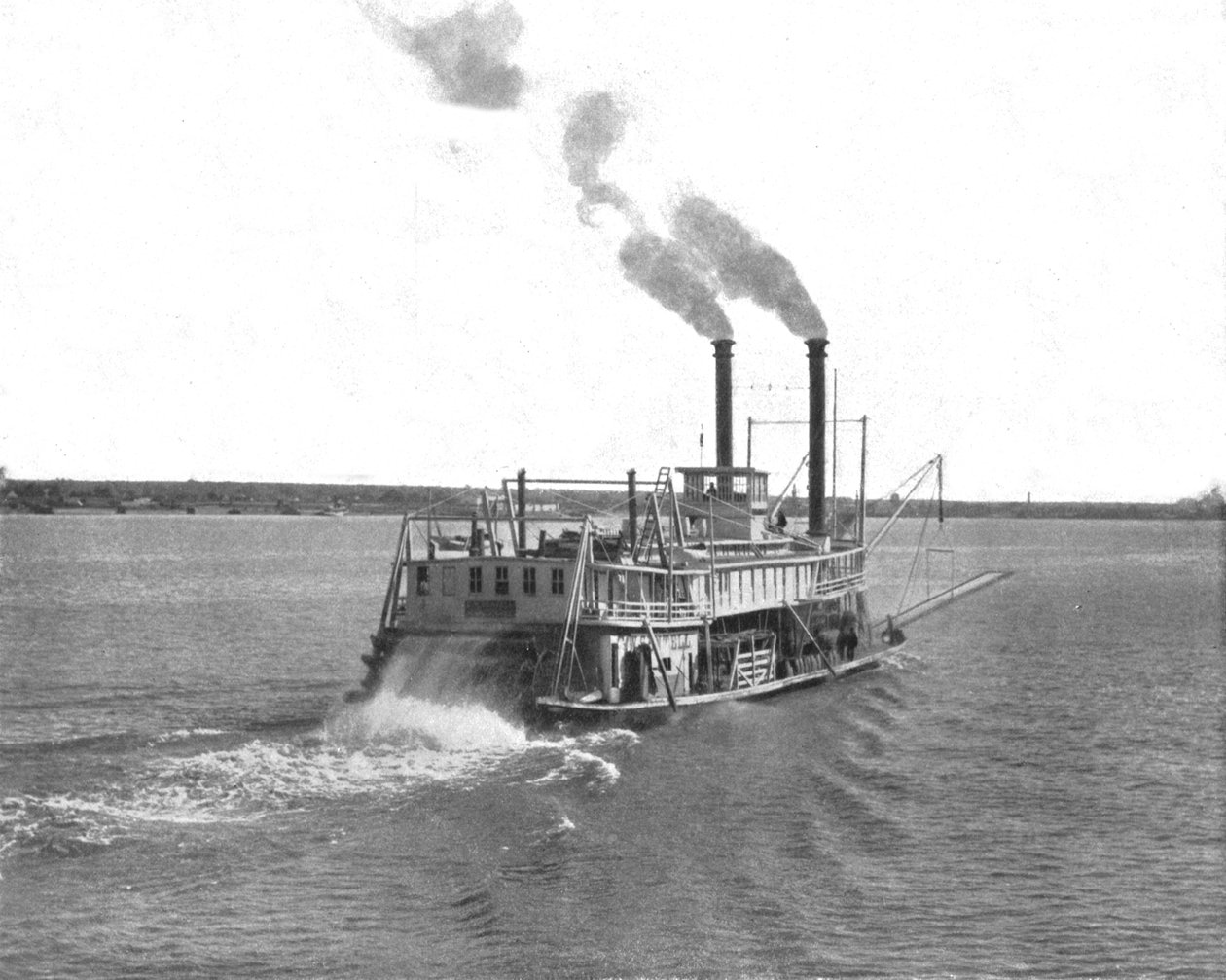 Mississippi-Raddampfer, USA, ca. 1900 von Unbekannt