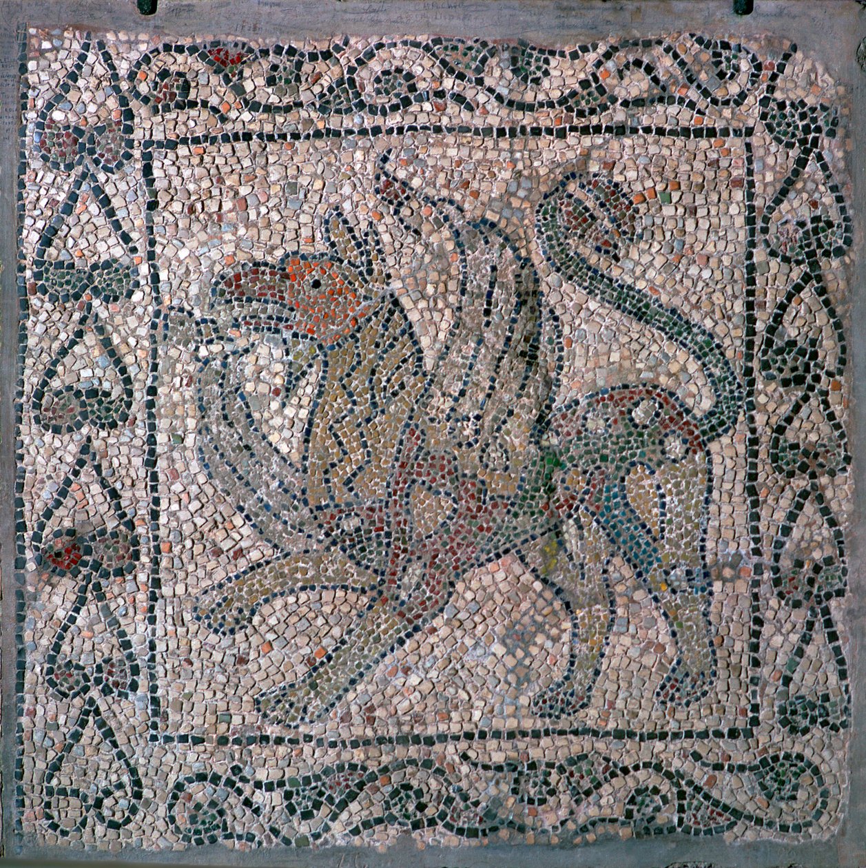 Mosaik eines Greifen in der Kirche San Giovanni Evangelista, 13. Jahrhundert von Unbekannt