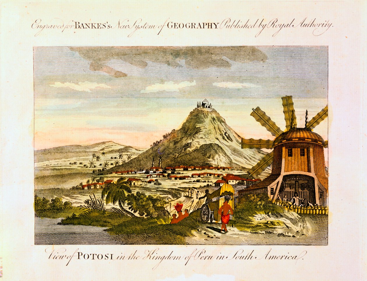 Berg Potosi, Bolivien, um 1788 von Unbekannt