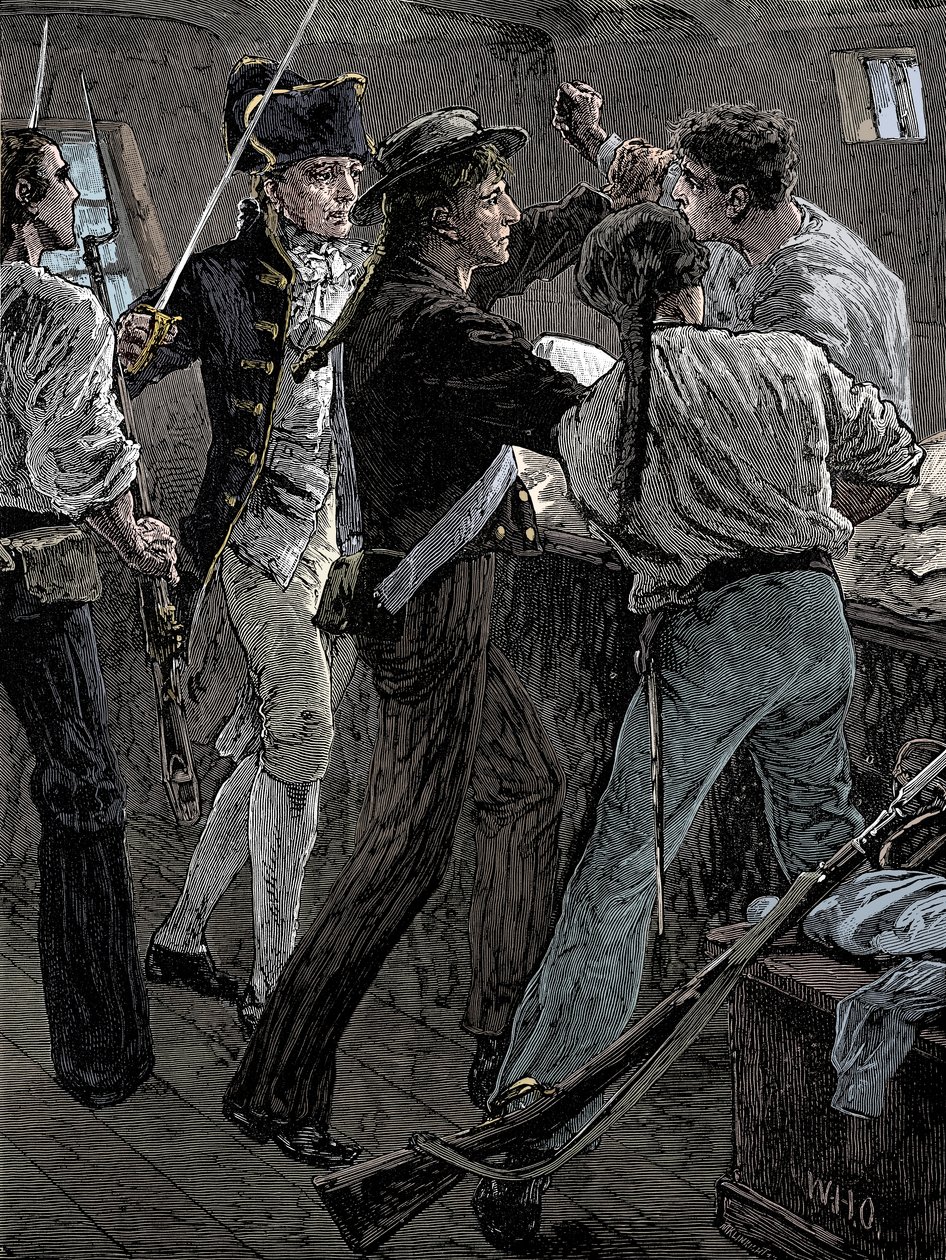 Meuterei der Besatzung der Bounty, 1789, spätes 19. Jahrhundert von Unbekannt