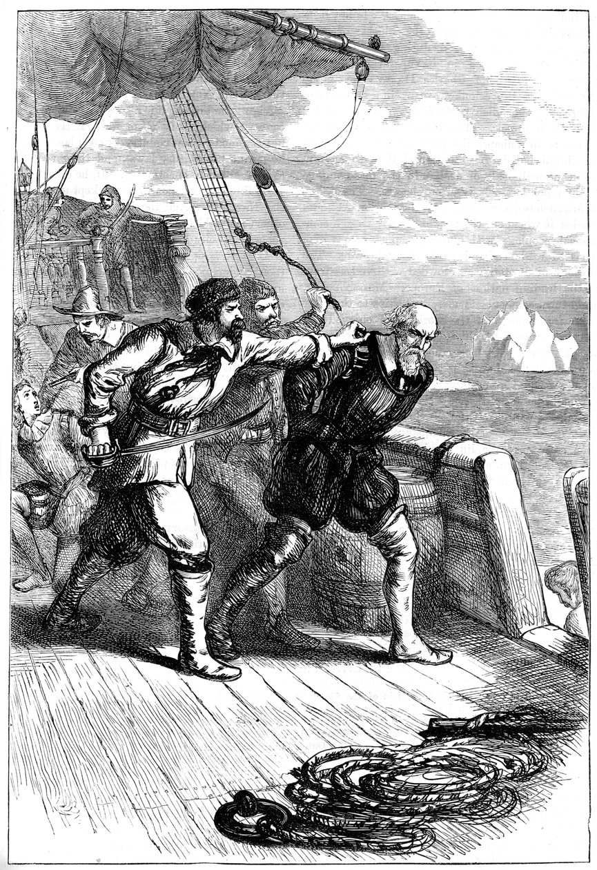 Meuterei auf Henry Hudsons Schiff, 1611 ca. 1880 von Unbekannt