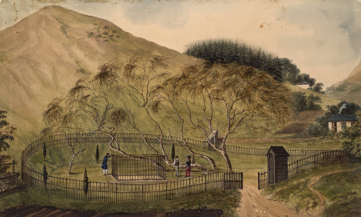 Napoleons Grabstätte auf St. Helena, 1833 von Unbekannt