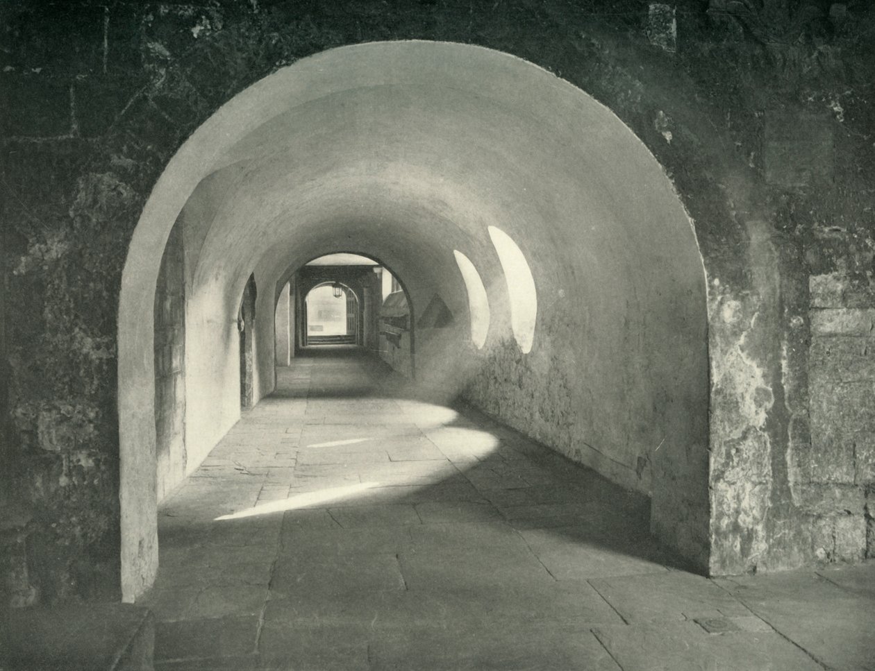 Normannischer Bogen im Kreuzgang, Westminster Abbey, 1908 von Unbekannt