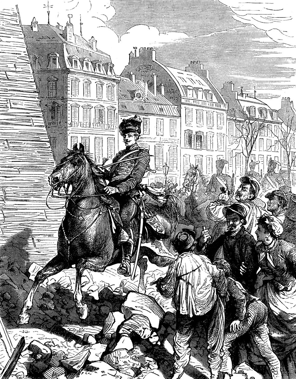 Besetzung von Paris durch die Deutschen nach dem Deutsch-Französischen Krieg, Februar 1871, ca. 1880 von Unbekannt