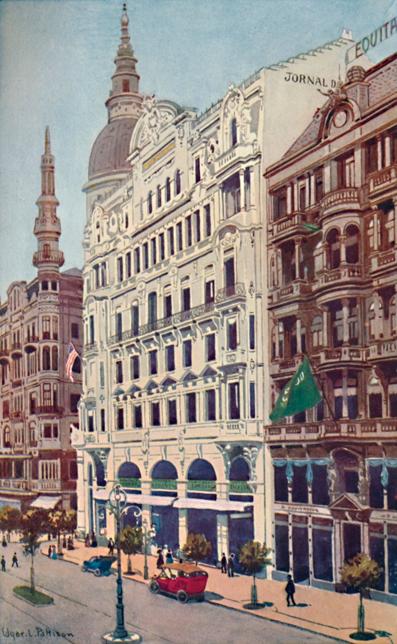 Büros des Jornal do Commercio, Avenida Rio Branco, 1914 von Unbekannt