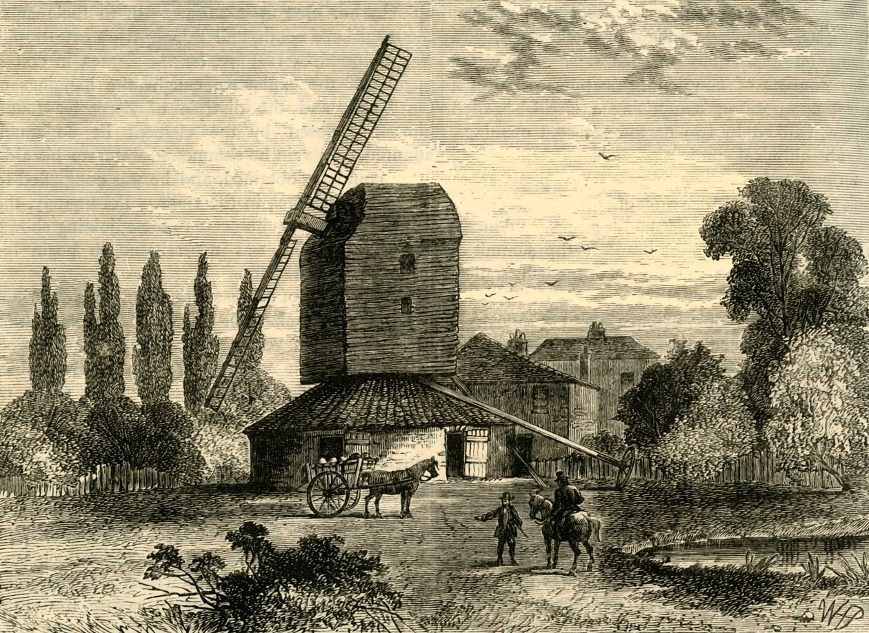 Alte Camberwell-Mühle, ca. 1878 von Unbekannt