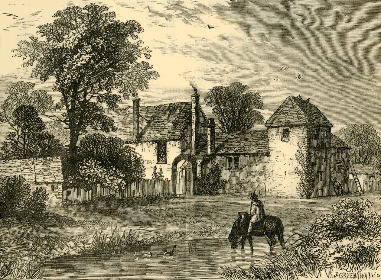 Alte Kreidefarm im Jahr 1730, um 1876 von Unbekannt