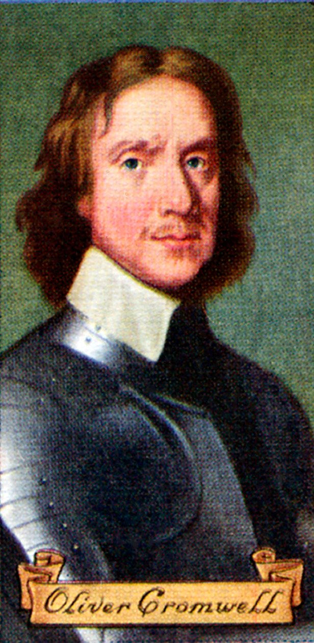 Oliver Cromwell, aus einer Serie von Zigarettenkarten, 1935 von Unbekannt