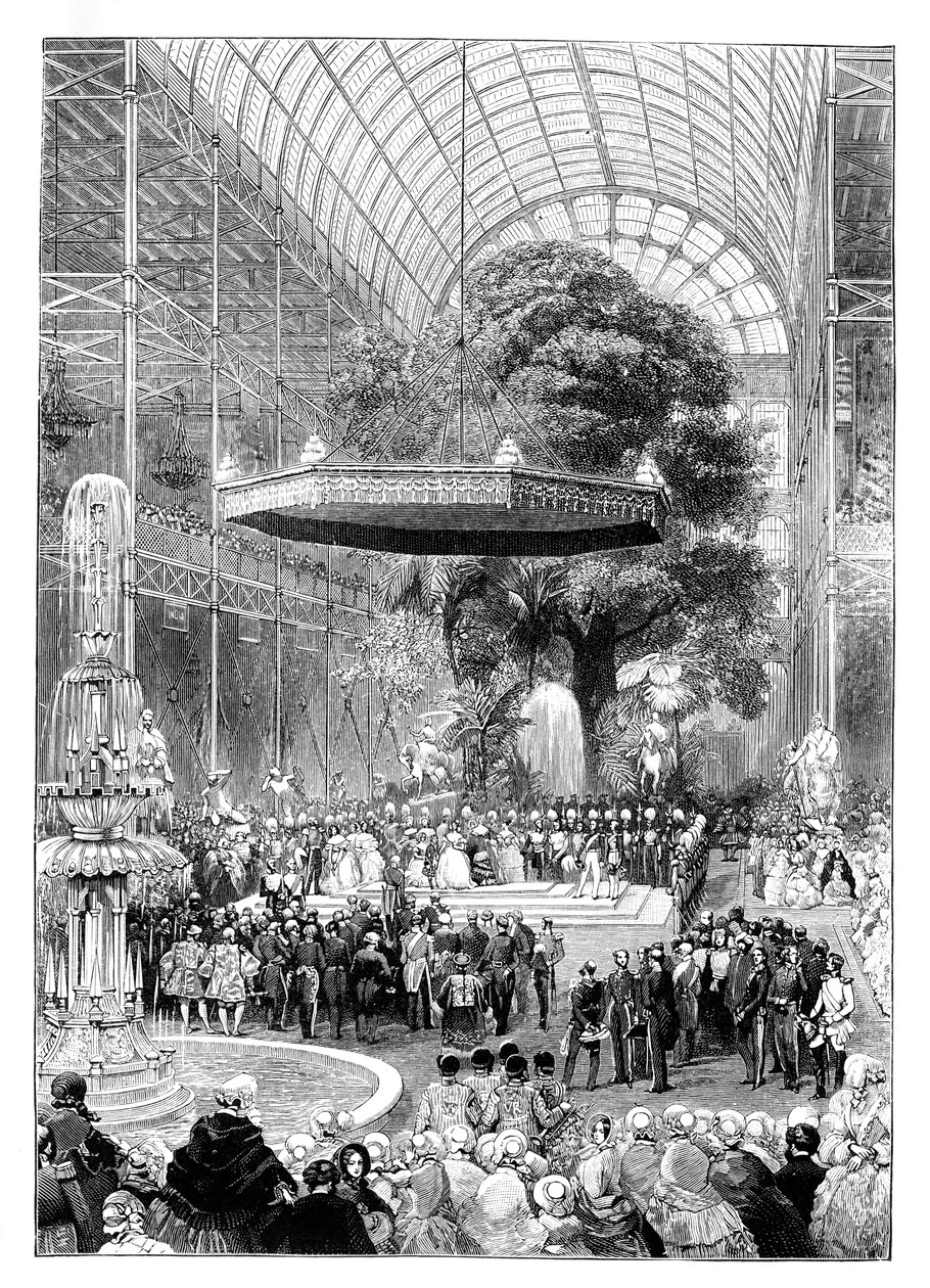 Eröffnung der Großen Ausstellung, Hyde Park, London, 1851, 1888 von Unbekannt