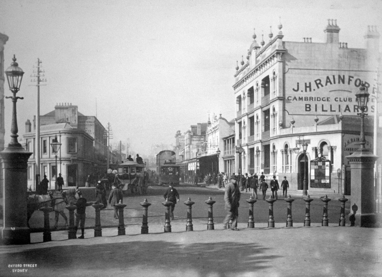 Oxford Street, Sydney, New South Wales, Australien, ca. 1885 von Unbekannt