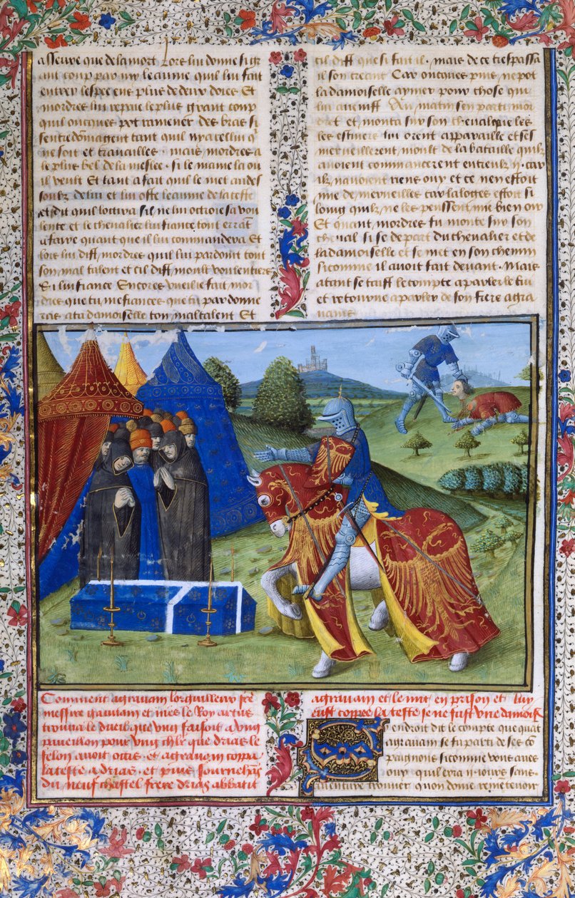 Seite aus Le Livre de Lancelot du Lac, 15. Jahrhundert von Unbekannt