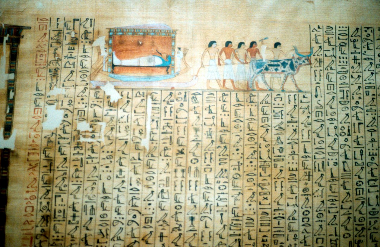 Papyrus aus einem altägyptischen Totenbuch von Unbekannt
