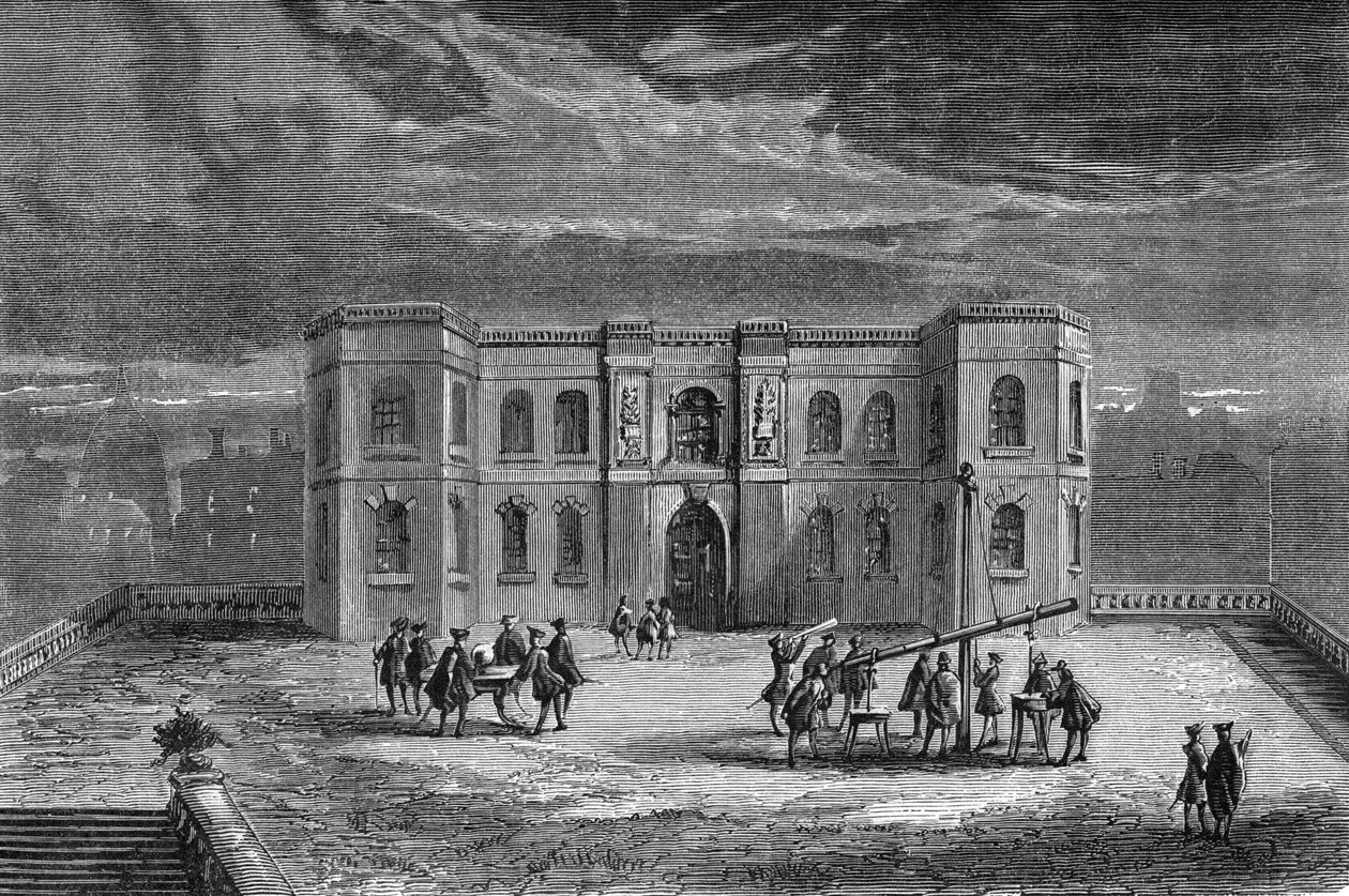 Pariser Observatorium zur Zeit von Ludwig XIV., 17. Jahrhundert, 1870 von Unbekannt