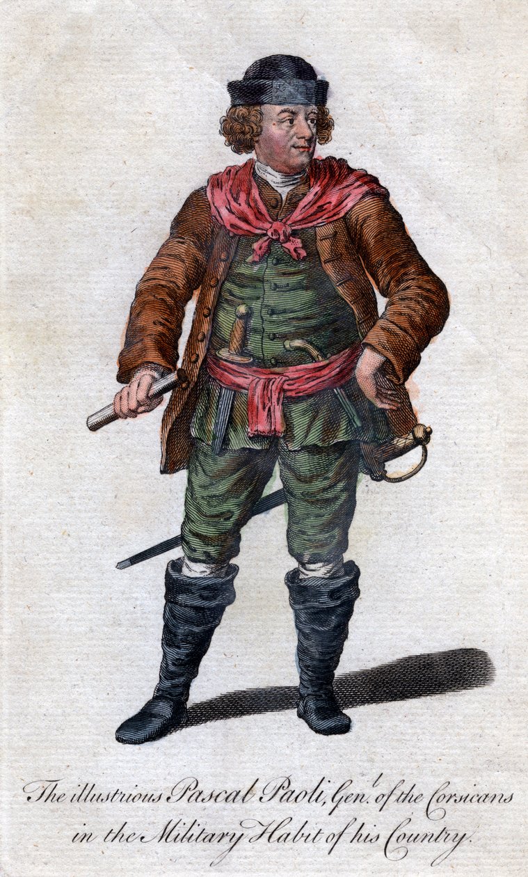 Pascal Paoli, korsischer General und Patriot des 18. Jahrhunderts von Unbekannt
