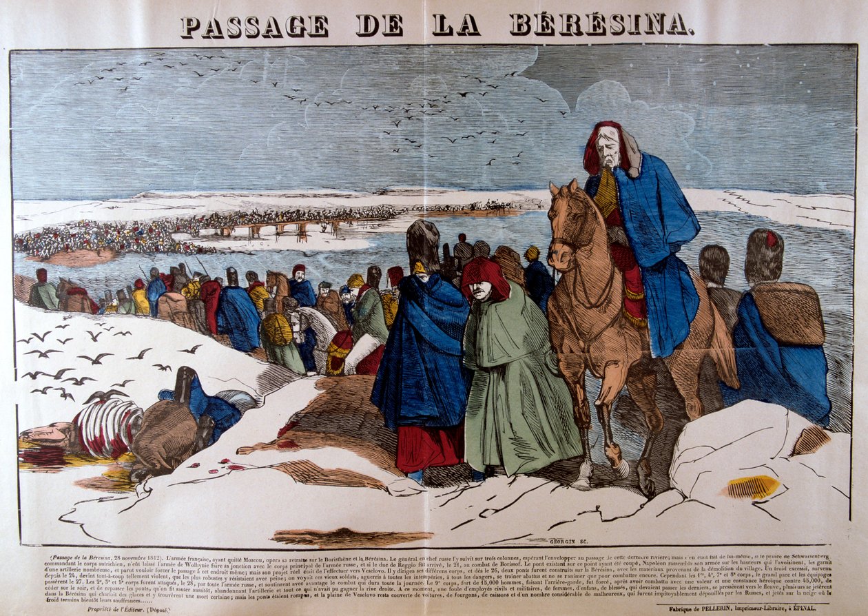 Übergang der Beresina, 28. November 1812, 19. Jahrhundert von Unbekannt