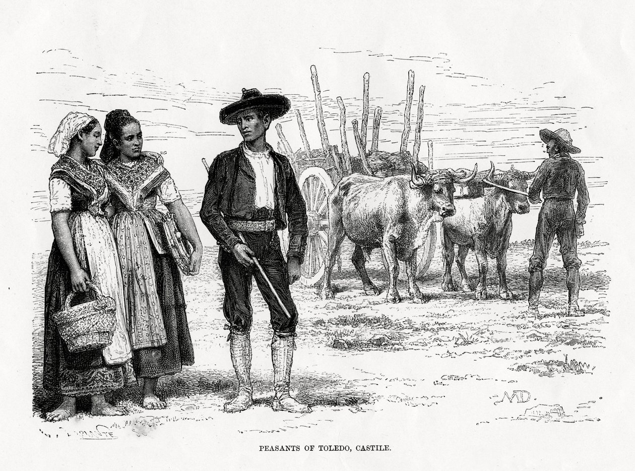 Bauern von Toledo, Castilla-La Mancha, Spanien, 1879 von Unbekannt