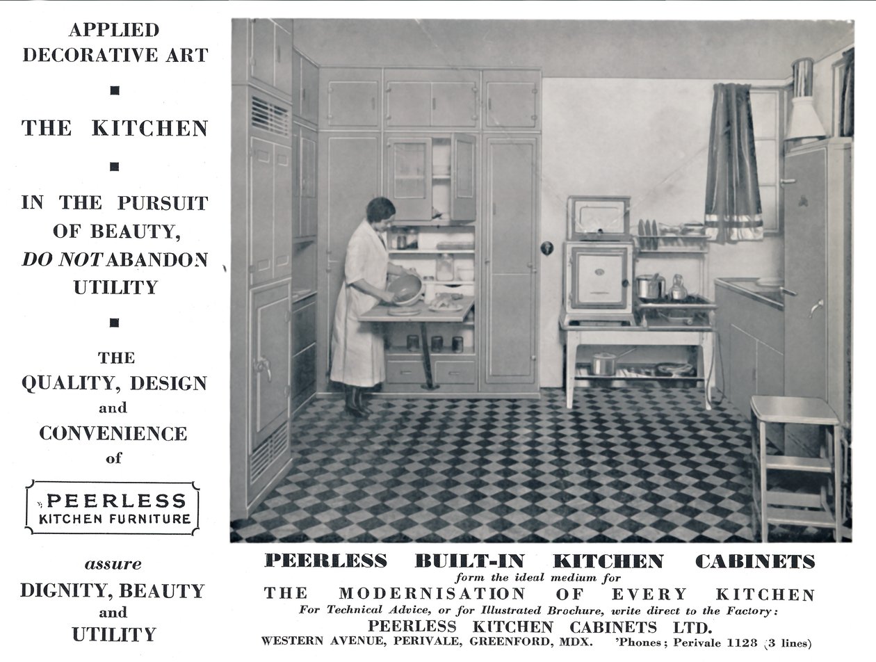 Peerless Einbauküchenschränke, 1935 von Unbekannt