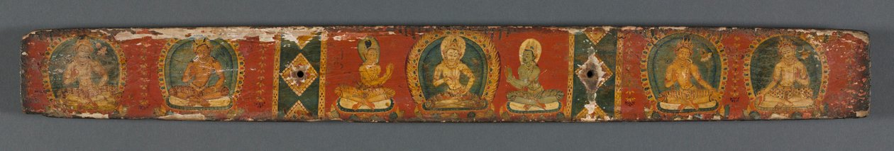 Vollkommenheit der Weisheit in achttausend Zeilen: Ashtasahasrika Prajnaparamita: Rückseite, 1119 von Unbekannt