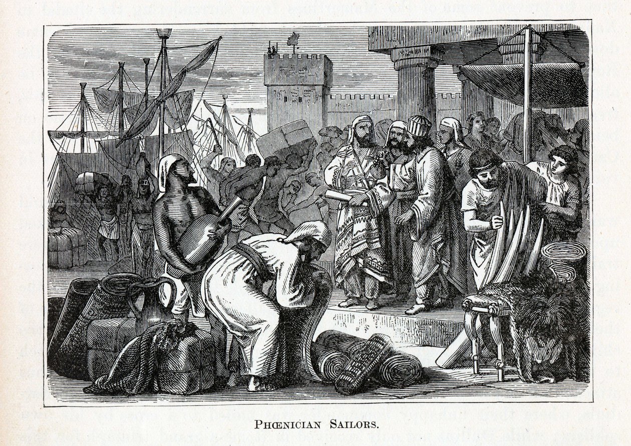 Phönizische Seeleute, 1882 von Unbekannt