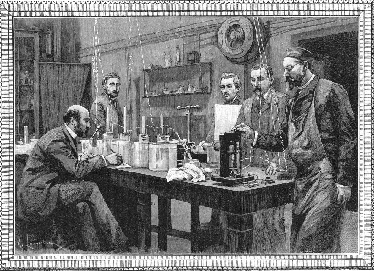 Physikalisches Forschungslabor an der Sorbonne, Paris 1895 von Unbekannt