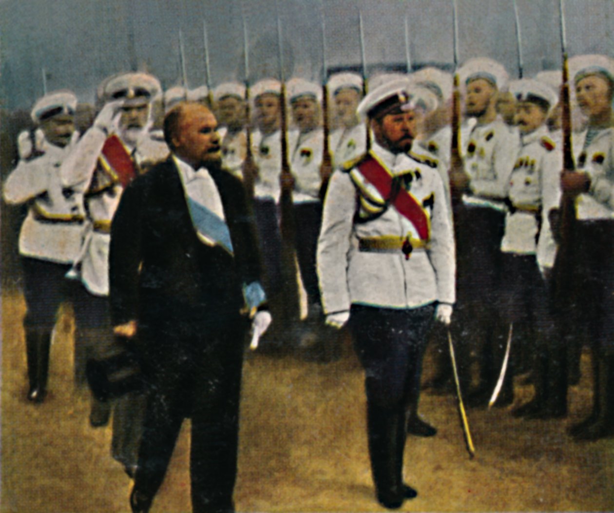Poincaré geb. 1860 und Zar Nikolaus II. 1868-1918, 1934 von Unbekannt