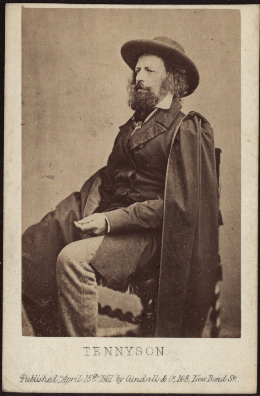 Porträt von Alfred, Lord Tennyson 1809-1892, 1861 von Unbekannt