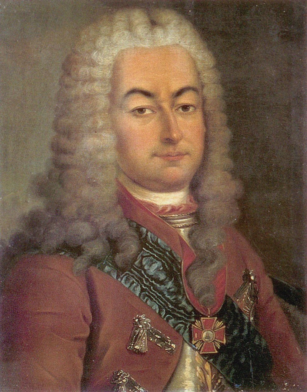 Porträt von Graf Semyon Andreyevich Saltykov 1672-1742, 18. Jahrhundert von Unbekannt