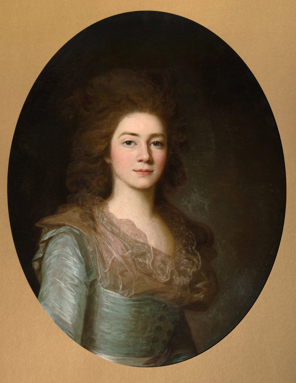 Porträt der Gräfin Varvara Ivanovna Golitsyna, geb. Shipova, 1790er von Unbekannt