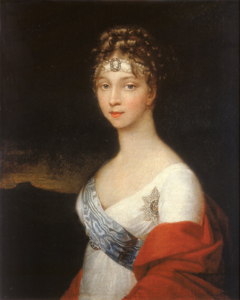 Porträt der Kaiserin Elisabeth Alexejewna, Prinzessin Luise von Baden 1779-1826, nach 1806 von Unbekannt