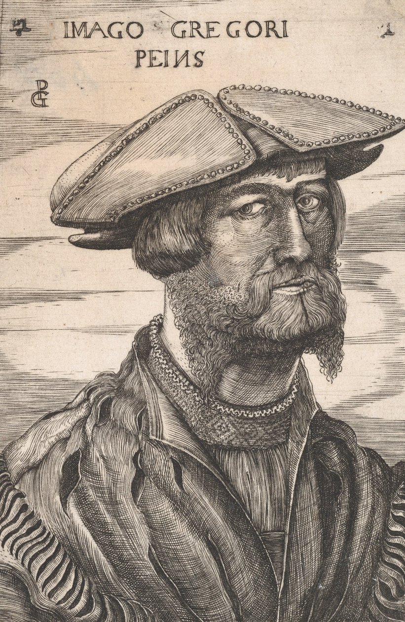 Porträt von Georg Pencz Imago Gregori Peins von Unbekannt