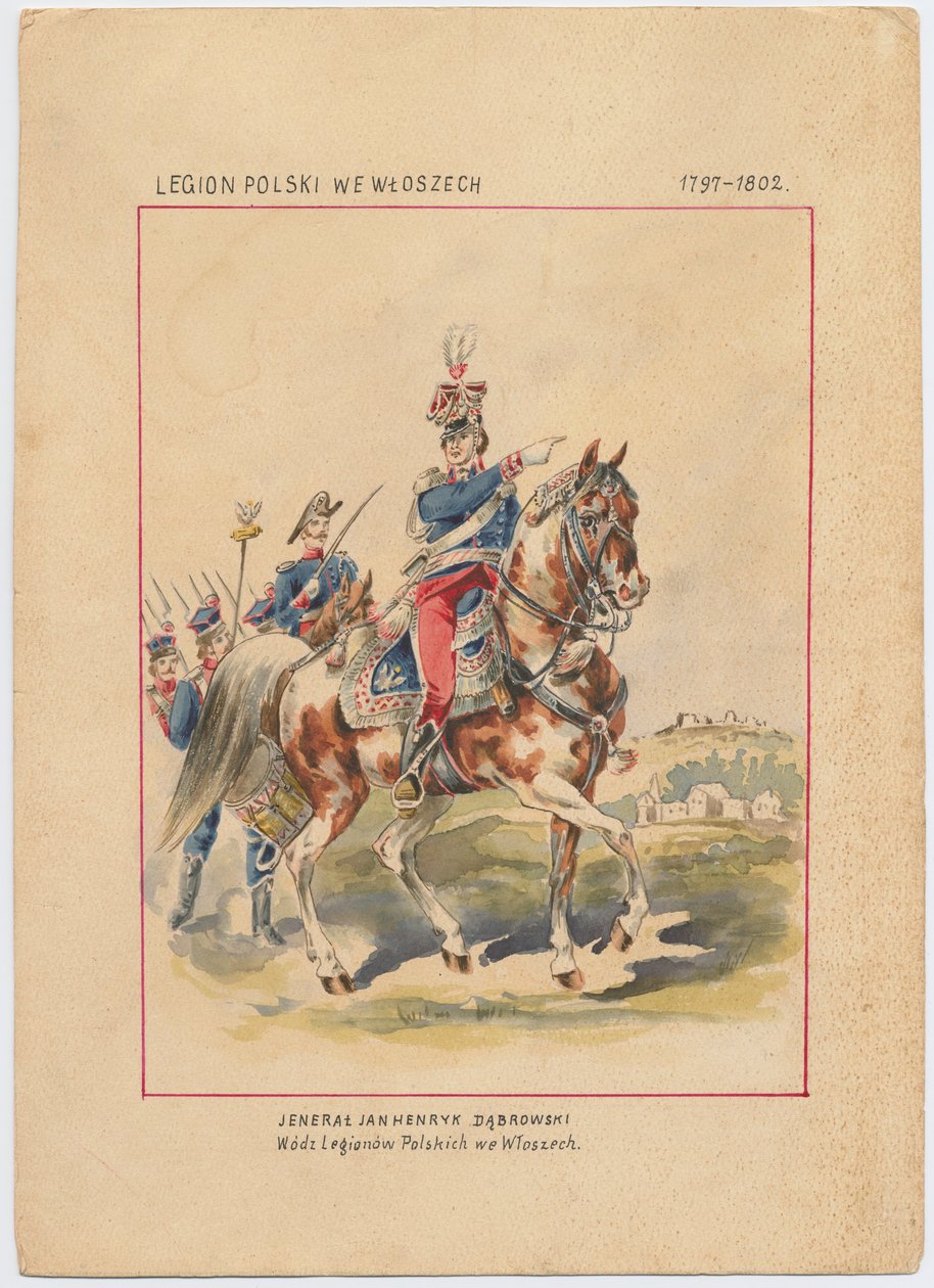 Porträt von Jan Henryk Dabrowski, um 1797-1800 von Unbekannt