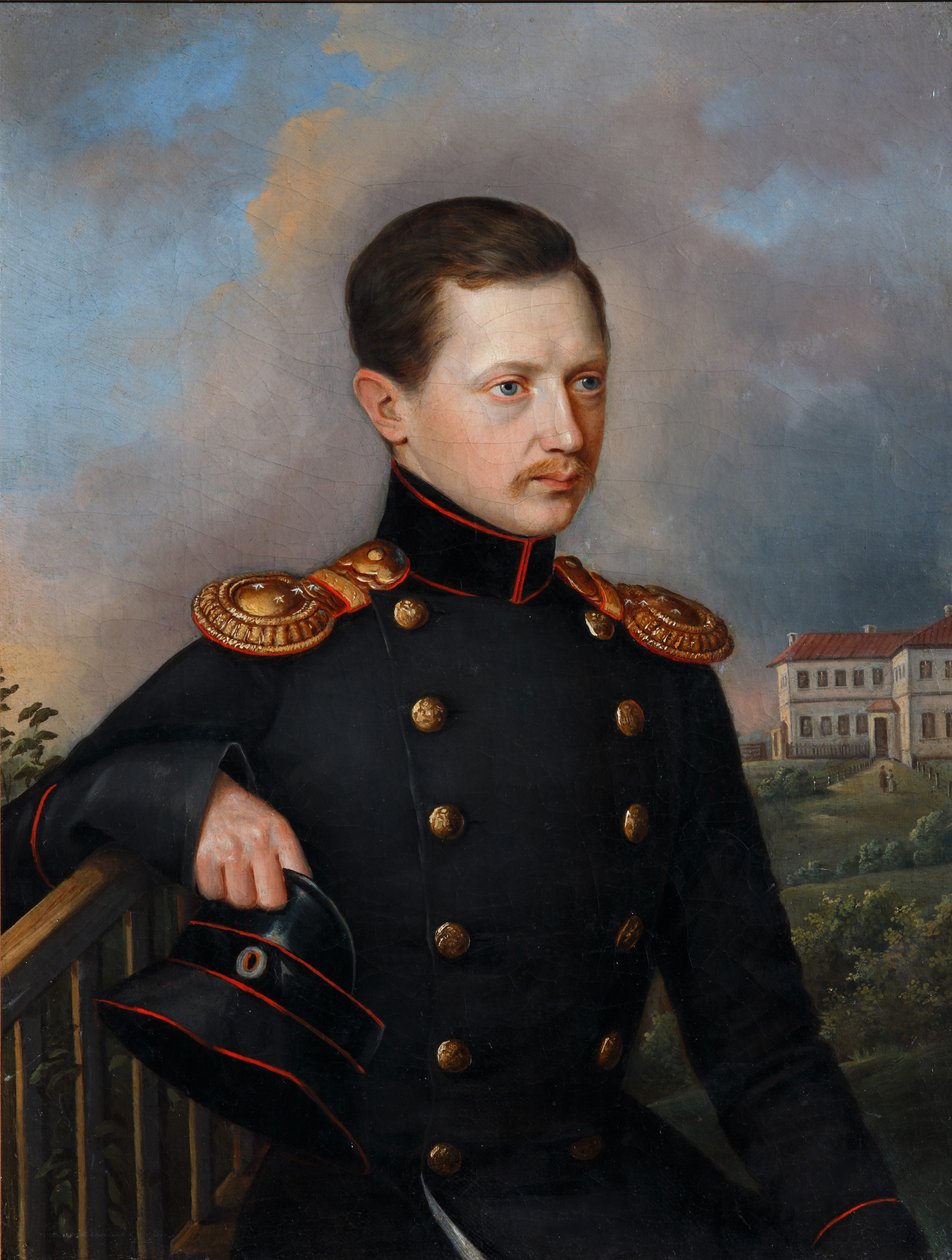 Porträt von Nikolai Semyonovich Korsakov von Unbekannt