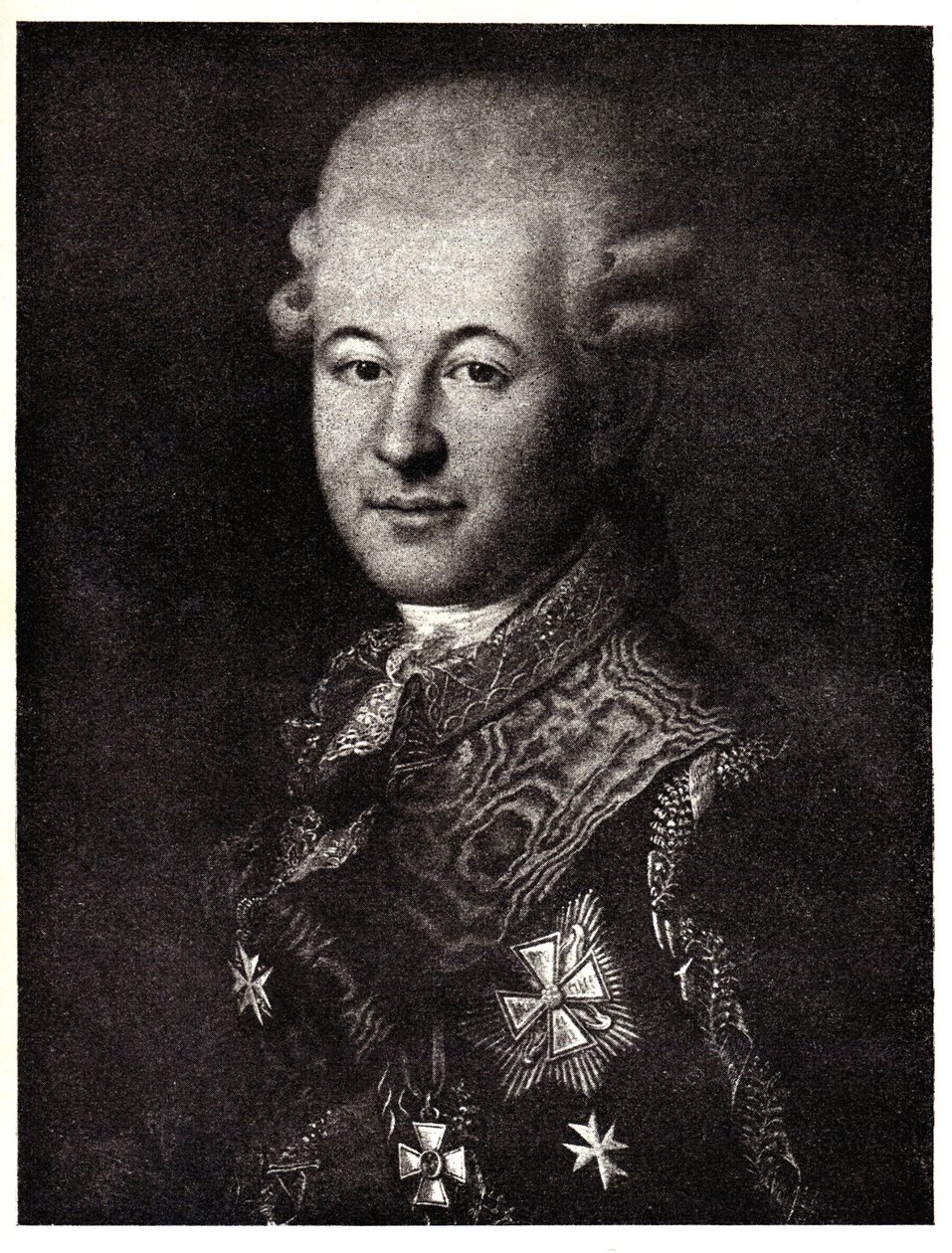 Porträt von Semyon Zorich 1745-1799, der Favorit von Katharina der Großen, frühes 19. Jahrhundert von Unbekannt
