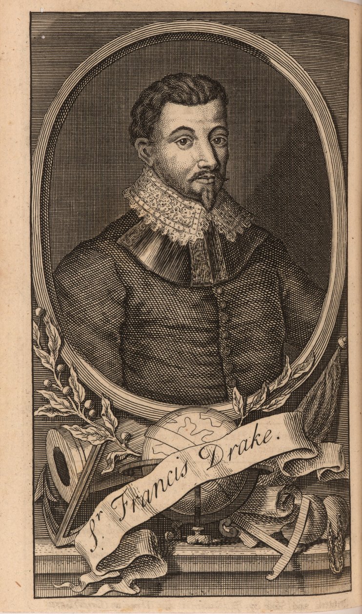 Porträt von Sir Francis Drake, 1741 von Unbekannt