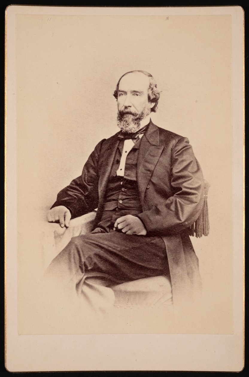 Porträt von Walter Lenox 1817-1874, vor 1874 von Unbekannt