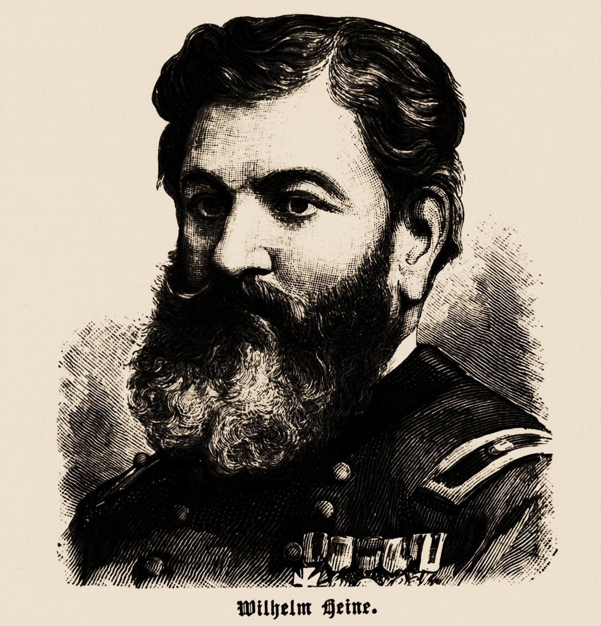 Porträt von Wilhelm Heine 1827-1885, 1886 von Unbekannt