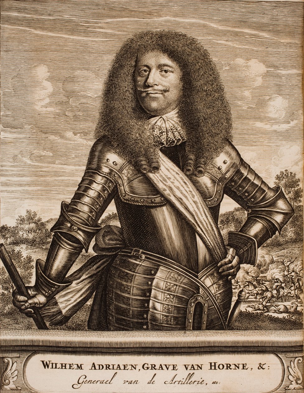 Porträt von Willem Adriaan II van Horne 1633-1694 aus: Schauplatz des Krieges, 1675 von Unbekannt