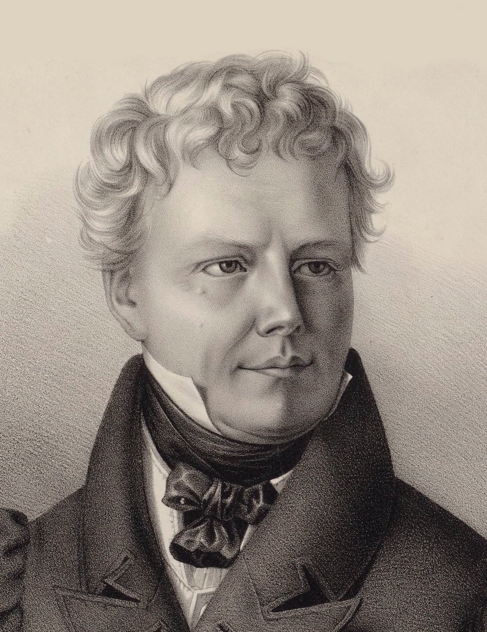 Porträt des Komponisten Xaver Schnyder von Wartensee 1786-1868, 1832 von Unbekannt