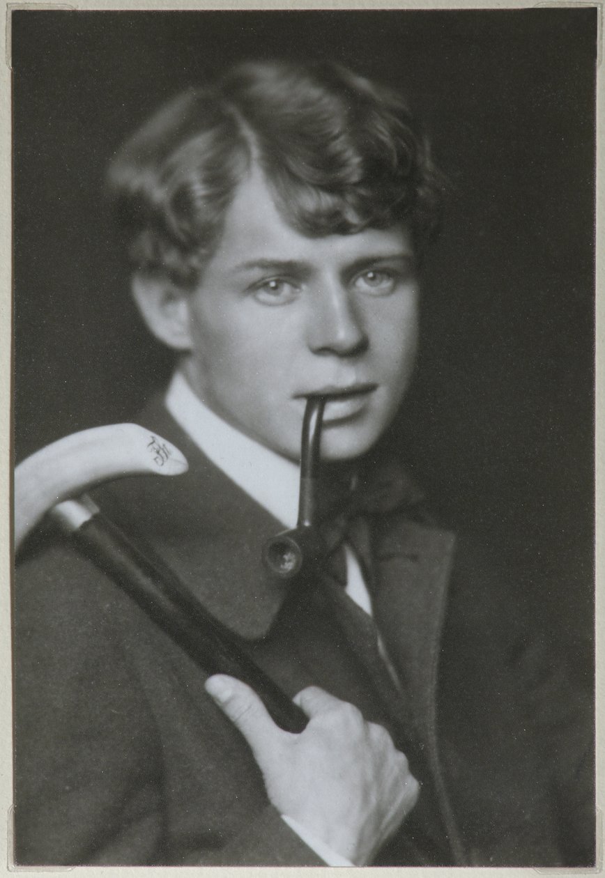Porträt des Dichters Sergei Jessenin 1895-1925, 1919 von Unbekannt