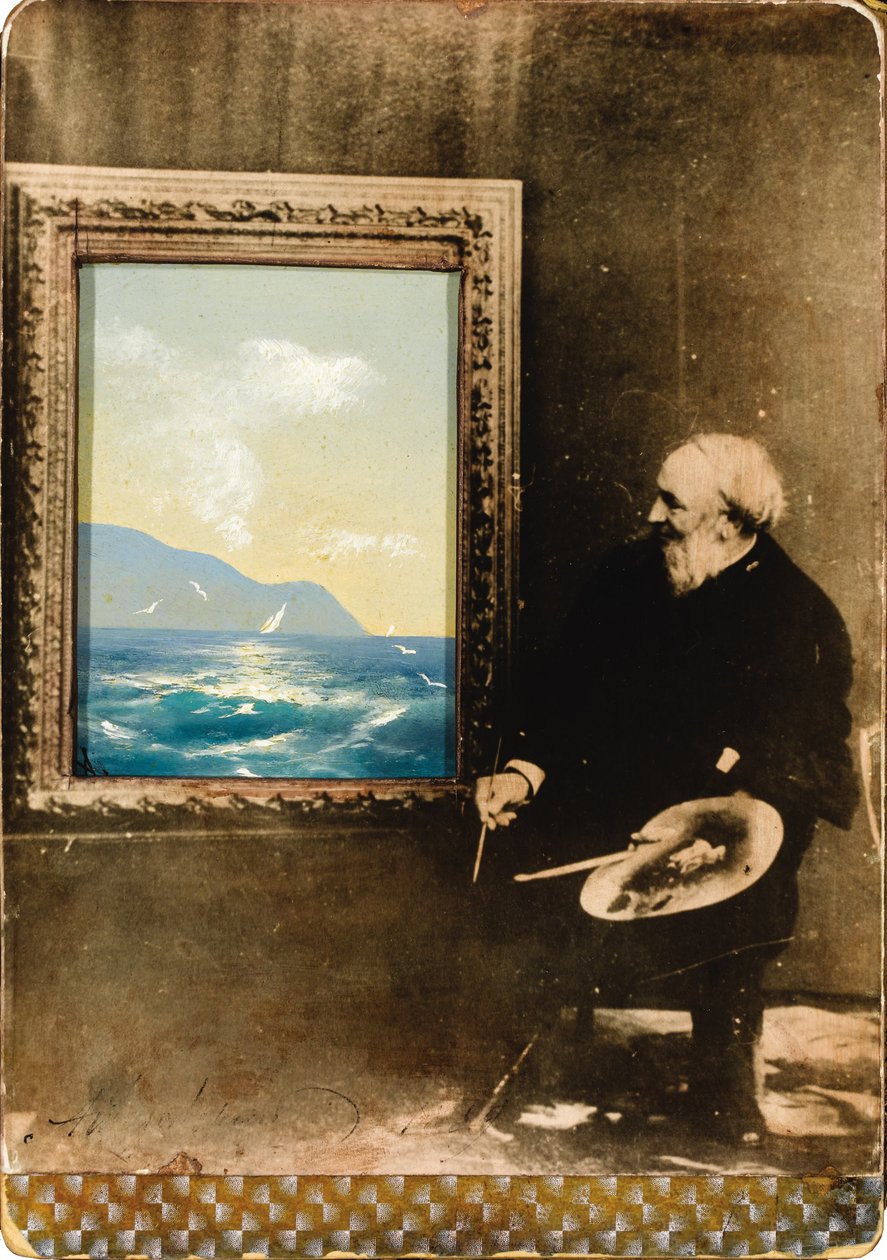 Porträt des Künstlers Ivan Aivazovsky 1817-1900, 1889 von Unbekannt